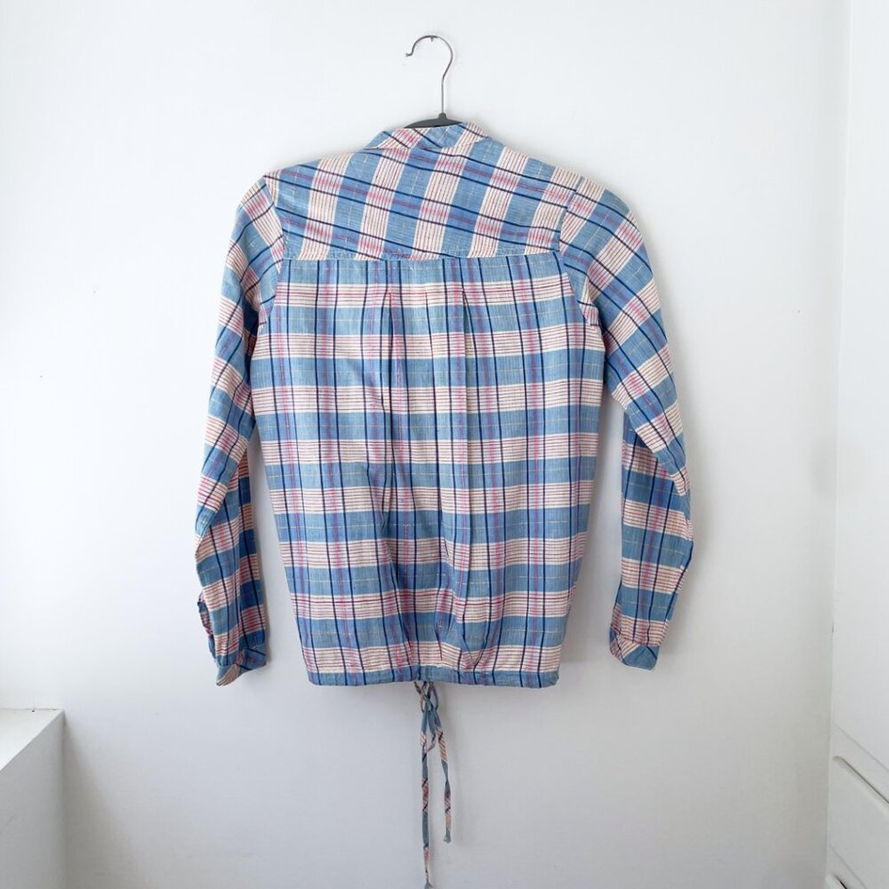 Think Positive Vintage Cotton Gauze Striped Pullover XS/S - Picture 11 of 16